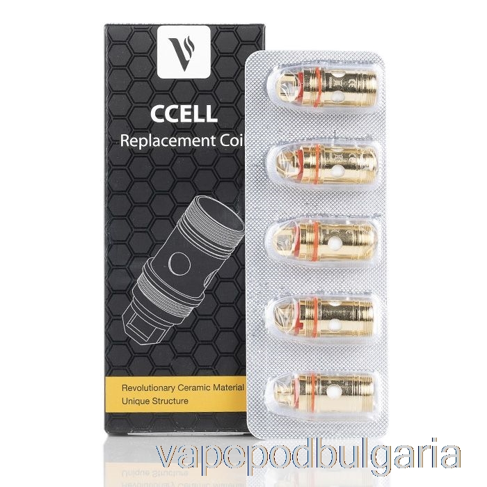 Vape 10000 Дръпки Vaporesso Ccell Ceramic Replacement Coils 0.5ohm Ss316l